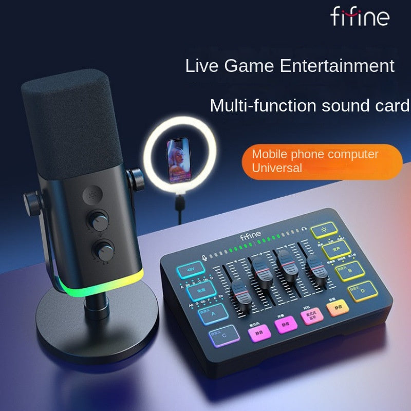 SC3 USB Sound Card Streaming Microphone Kit