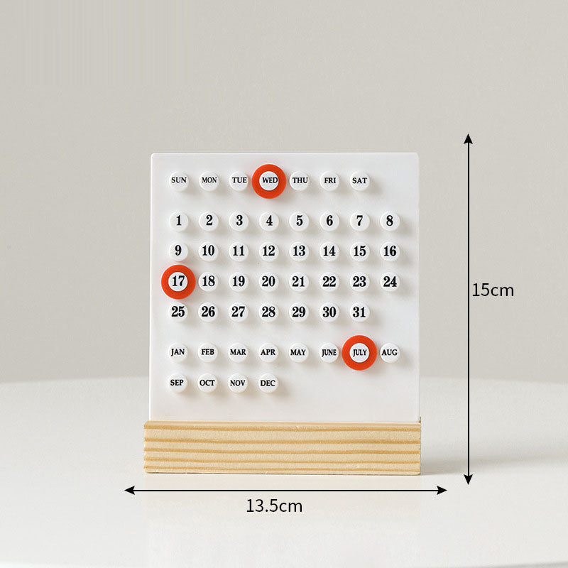 Creative Perpetual Ring Desk Calendar Office Desktop Decoration Ornament