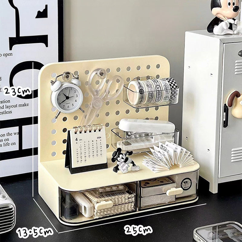 Adorable Desktop Organizer with Drawer Hook Board Card Display
