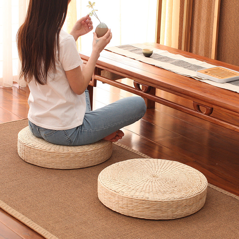 Straw Futon Cushion Meditation Floor Seat Cushion