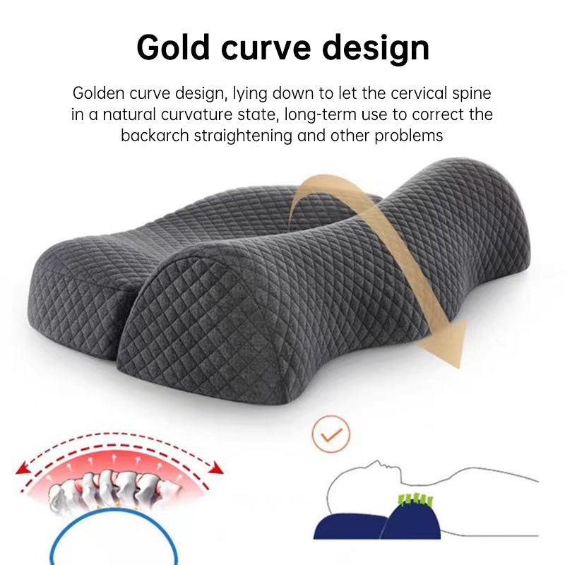 Ergonomic Cervical Memory Foam Bed Sleeping Pillow