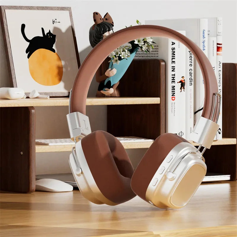 Retro Bluetooth 5.3 On-Ear Wireless Surround Sound Headset