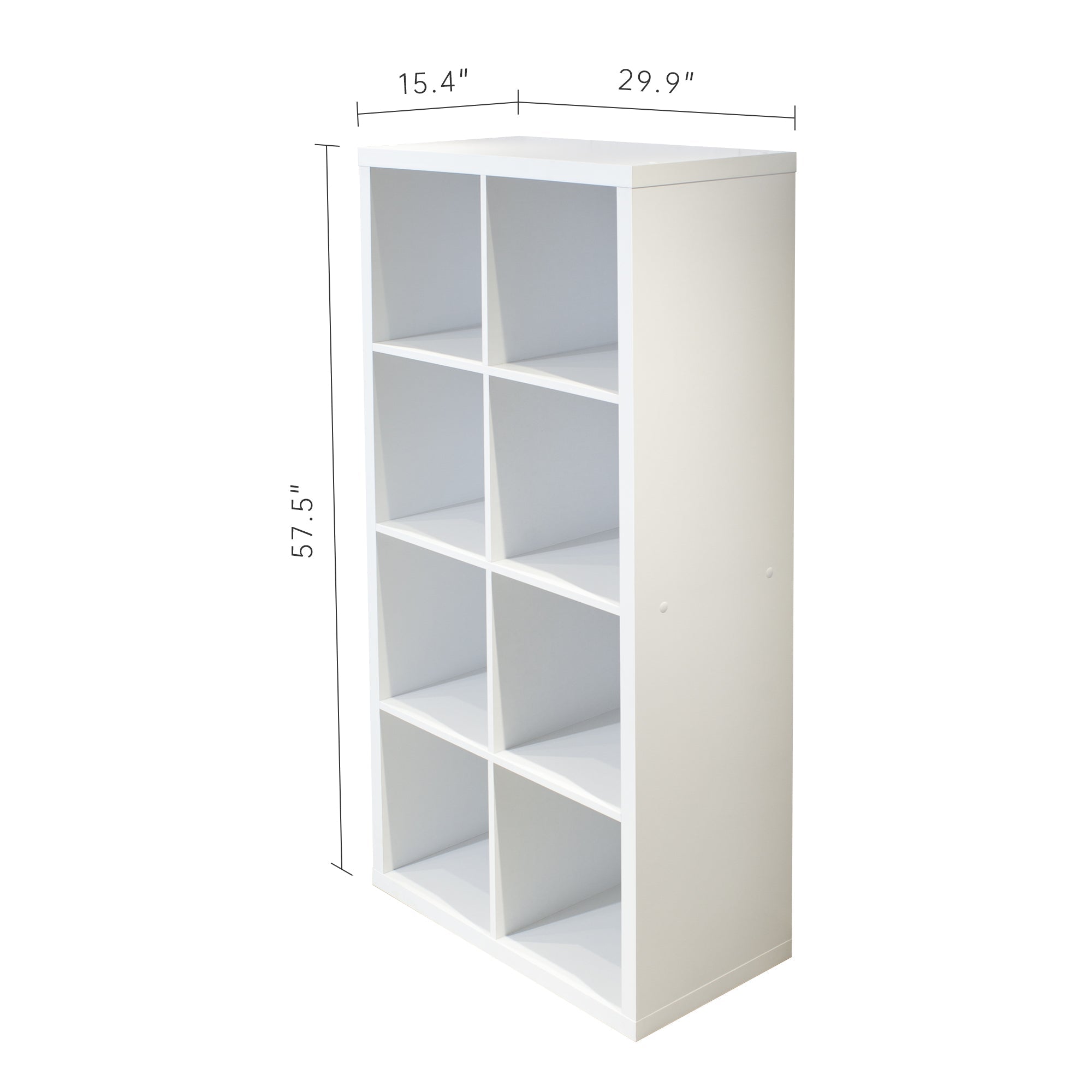 Smart Cube 8-Cube Organizer Bookcase with Open Storage Shelves