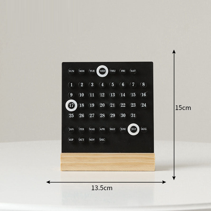 Creative Perpetual Ring Desk Calendar Office Desktop Decoration Ornament
