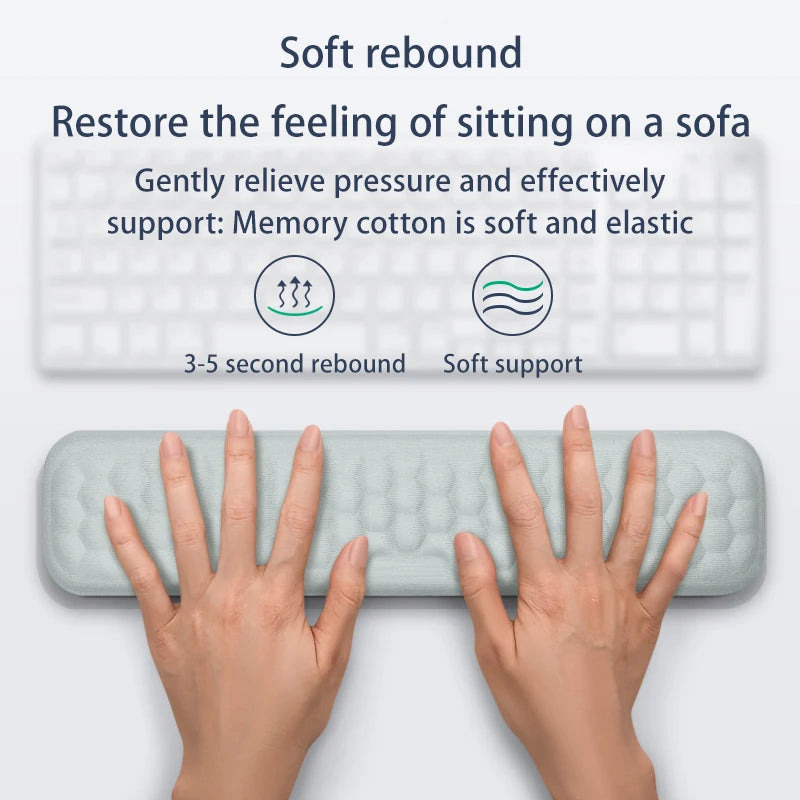 Ergonomic Memory Foam Keyboard Mouse Wrist Rest Pad