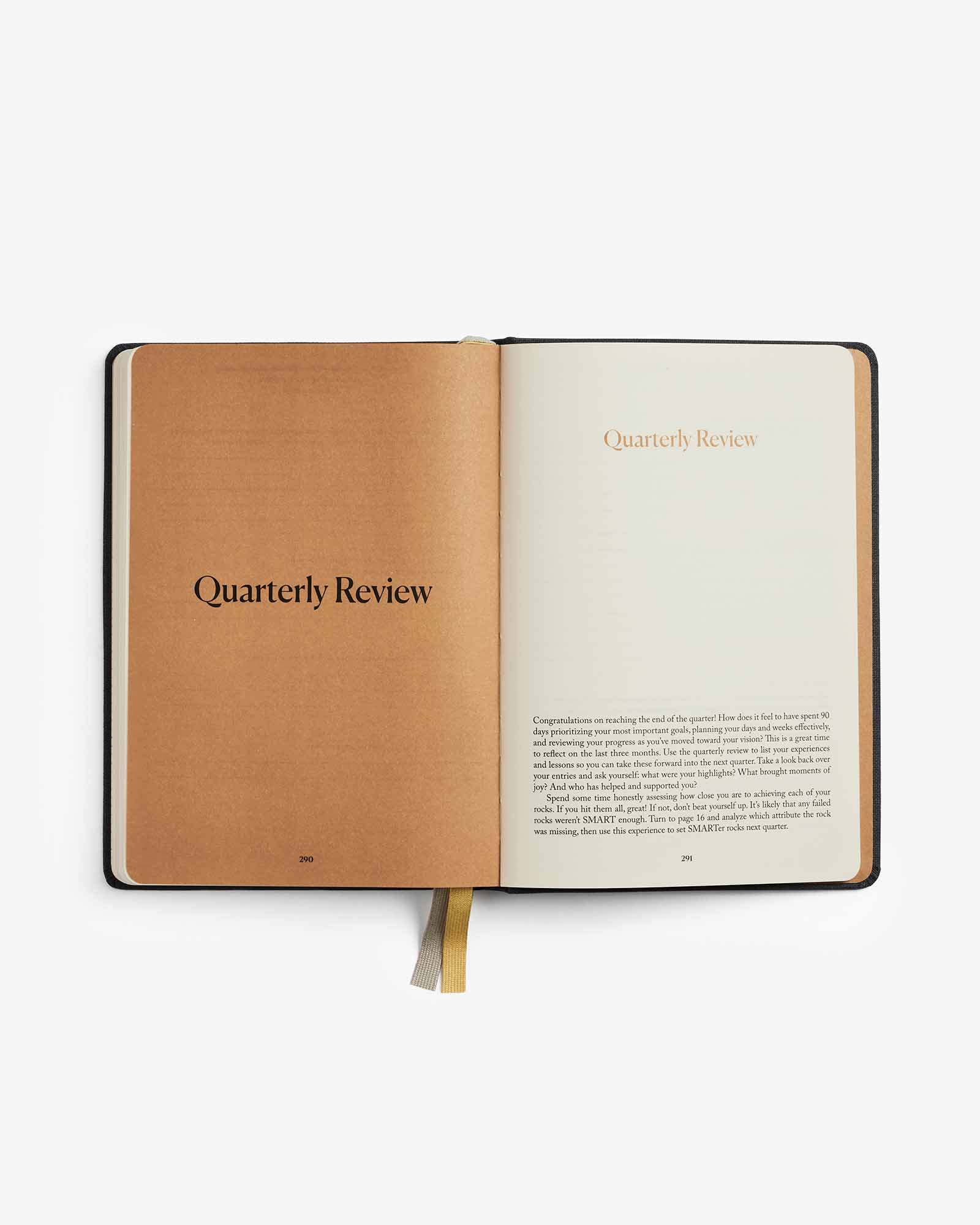 Quarterly Productivity Planner for Goal Setting and Organization