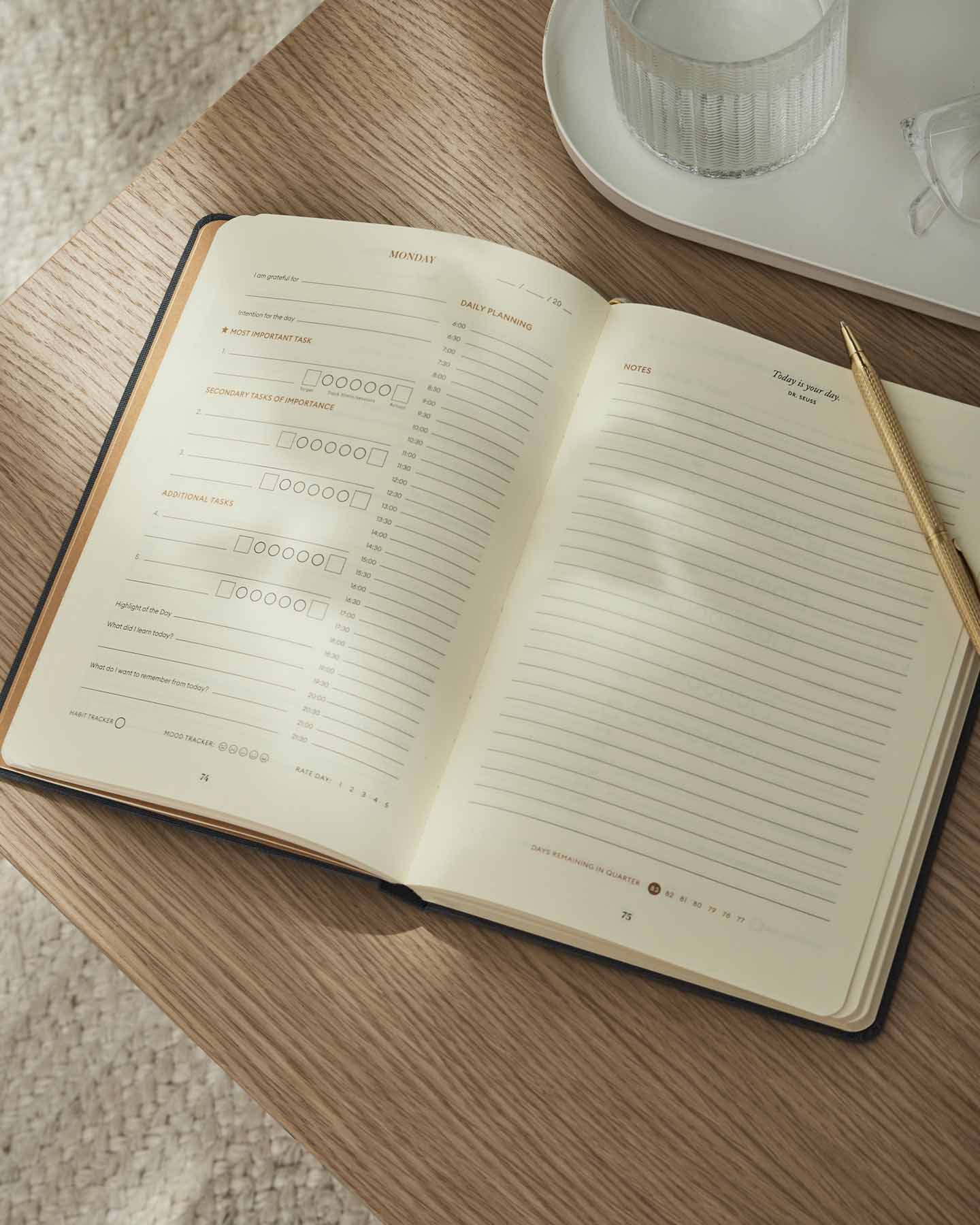 Quarterly Productivity Planner for Goal Setting and Organization
