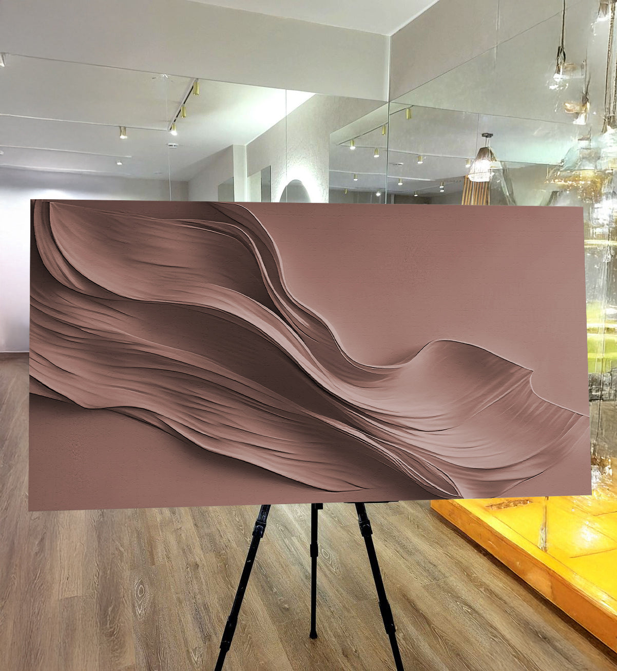 Warm Terracotta Minimalist Canvas Wall Art Home Decor Print