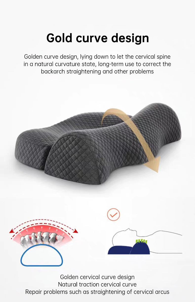 Ergonomic Cervical Memory Foam Bed Sleeping Pillow