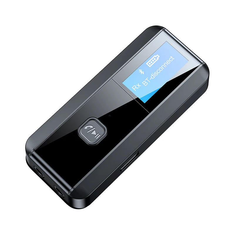 Bluetooth 5.0 LCD Audio Receiver Transmitter Adapter with Display
