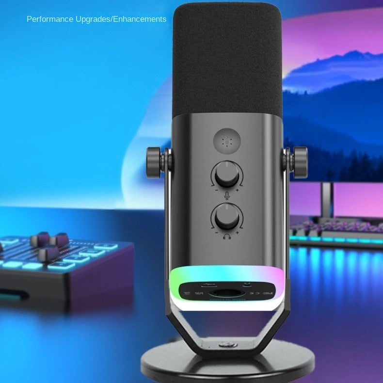 Universal Condenser Microphone for Streaming Recording Karaoke Gaming Audio