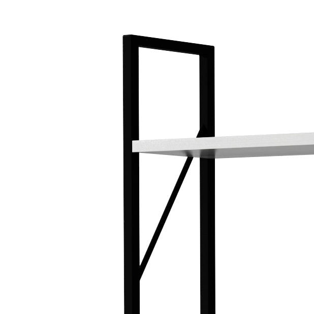 5-Tier White Freestanding Bookshelf with Open Display Storage Shelves