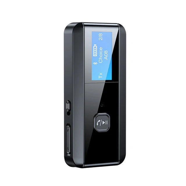 Bluetooth 5.0 LCD Audio Receiver Transmitter Adapter with Display
