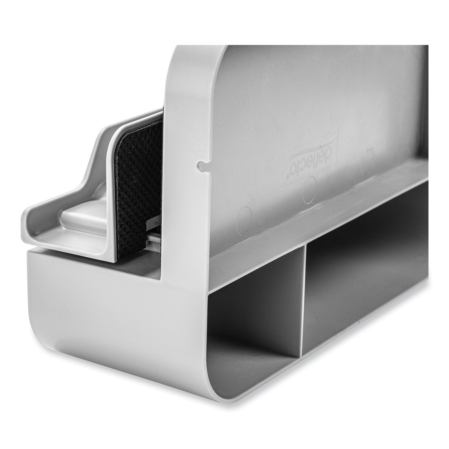 Deflecto Standing Desk Organizer Two Section Gray Storage