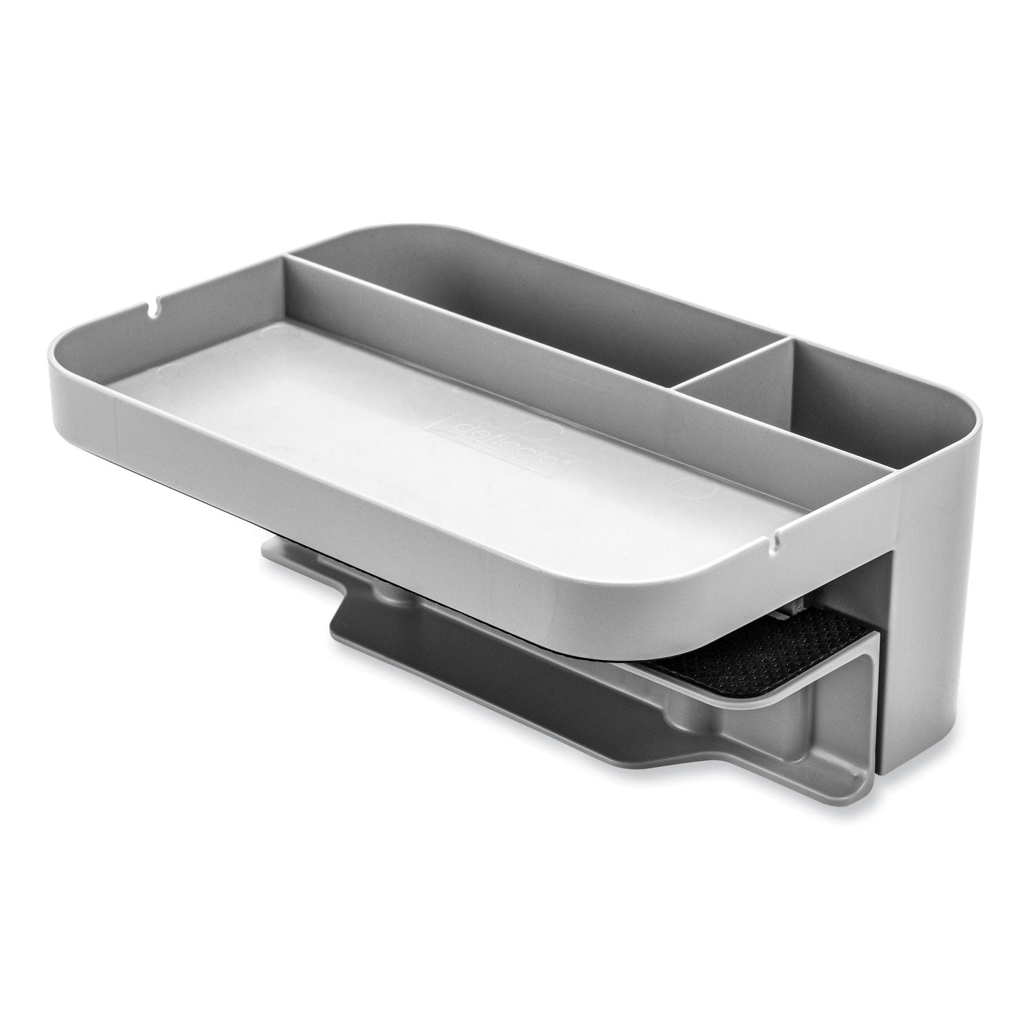 Deflecto Standing Desk Organizer Two Section Gray Storage