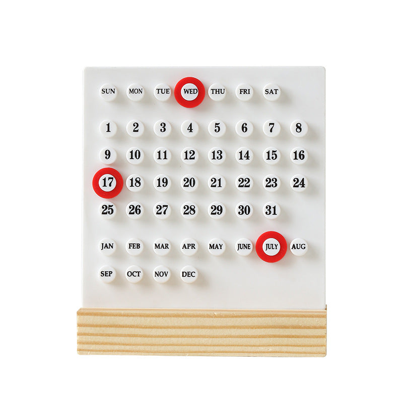 Creative Perpetual Ring Desk Calendar Office Desktop Decoration Ornament