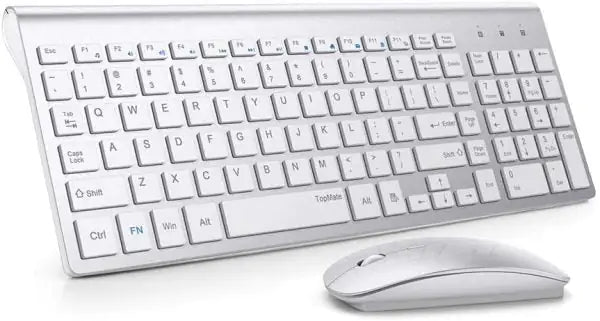 Wireless Keyboard and Ergonomic Mouse Combo Set
