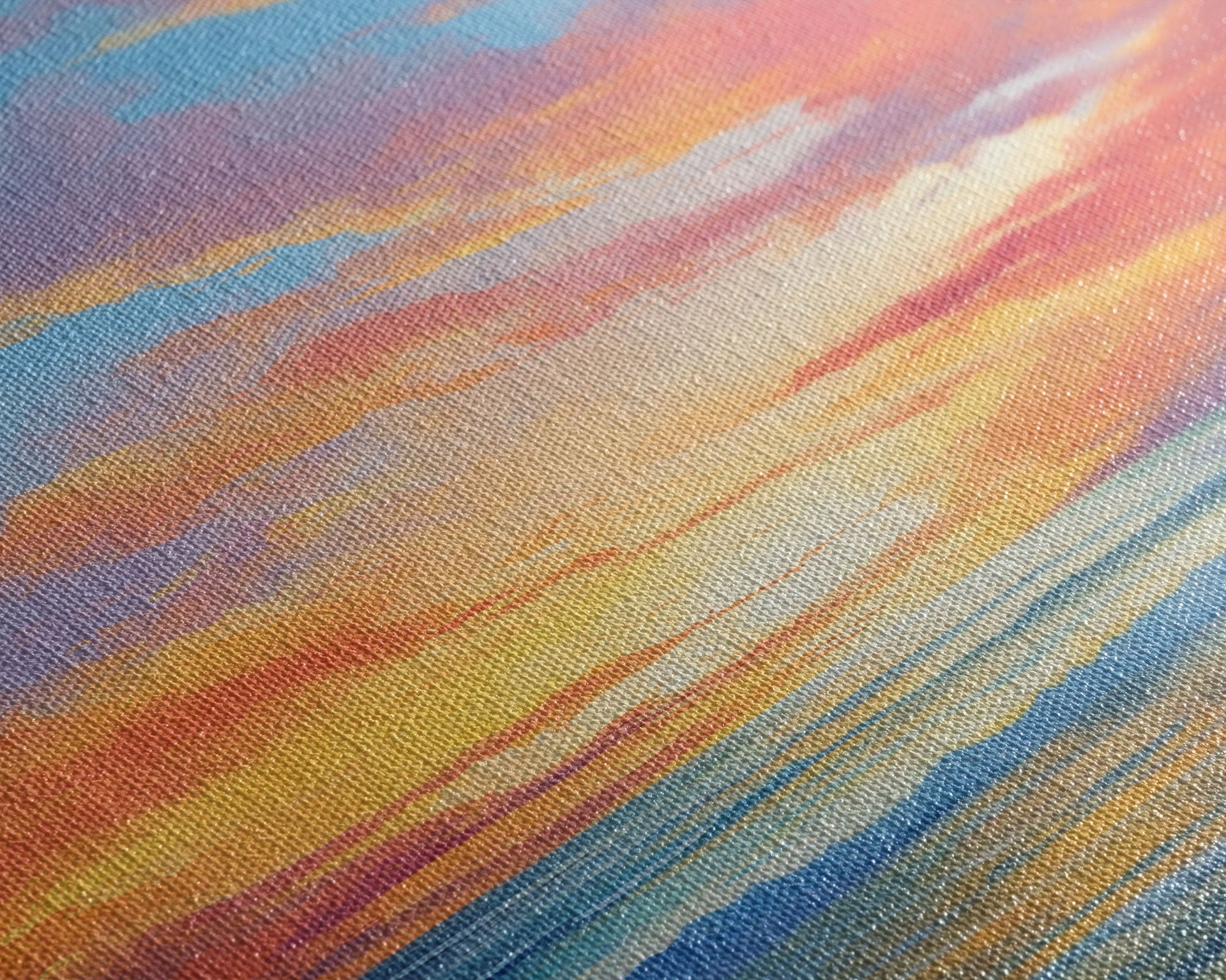 Ocean Sunset Canvas Wall Art for Home Office Decor