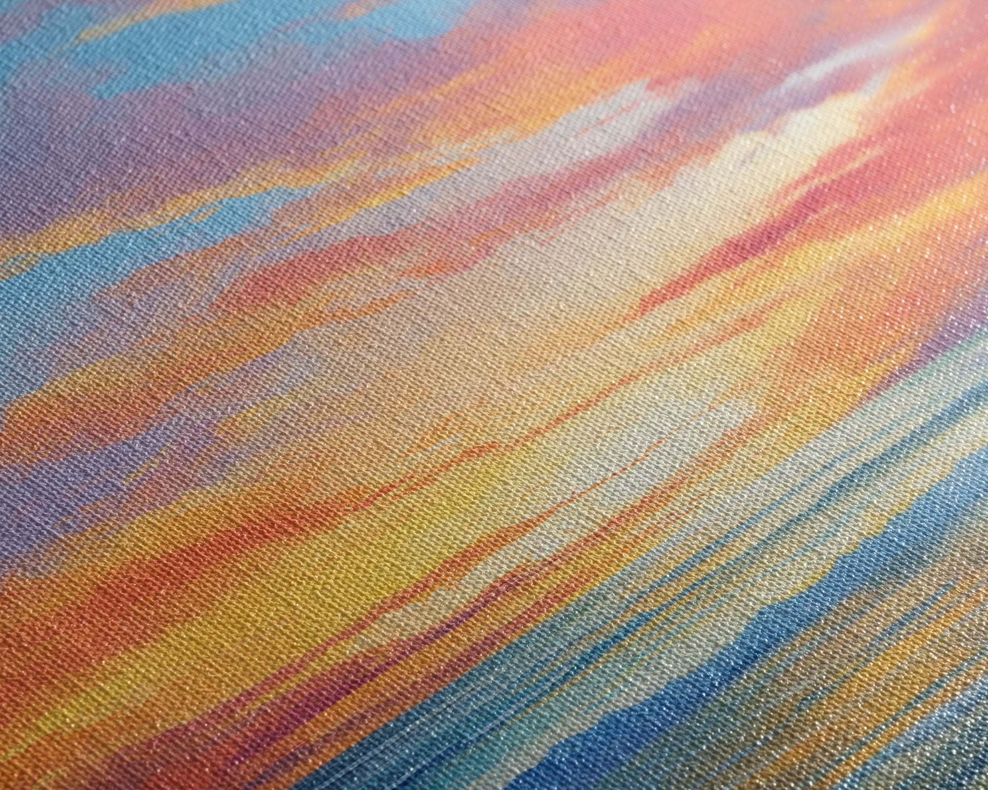 Ocean Sunset Canvas Wall Art for Home Office Decor