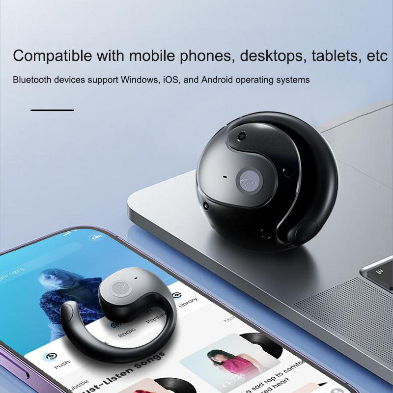 T2 Open-Ear Bluetooth 5.4 Wireless Earphones with Strap Design