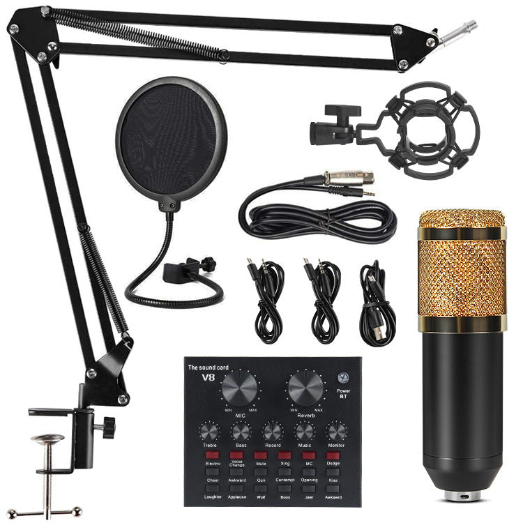 V8 Professional Sound Card Audio Interface for Streaming Recording