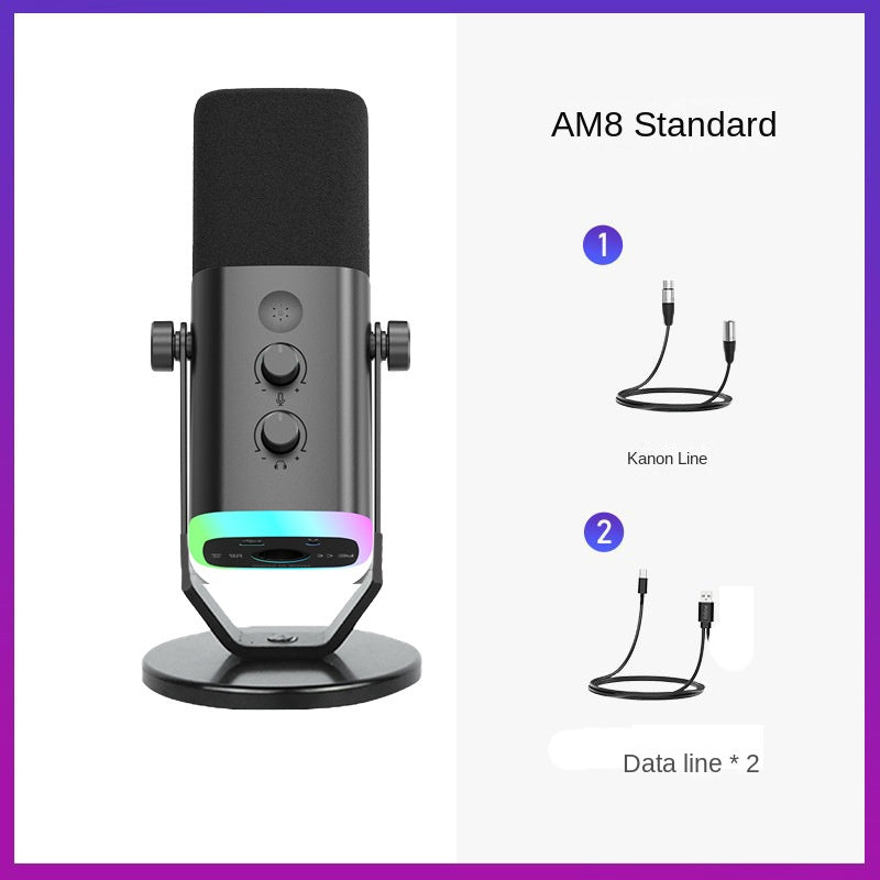 Universal Condenser Microphone for Streaming Recording Karaoke Gaming Audio
