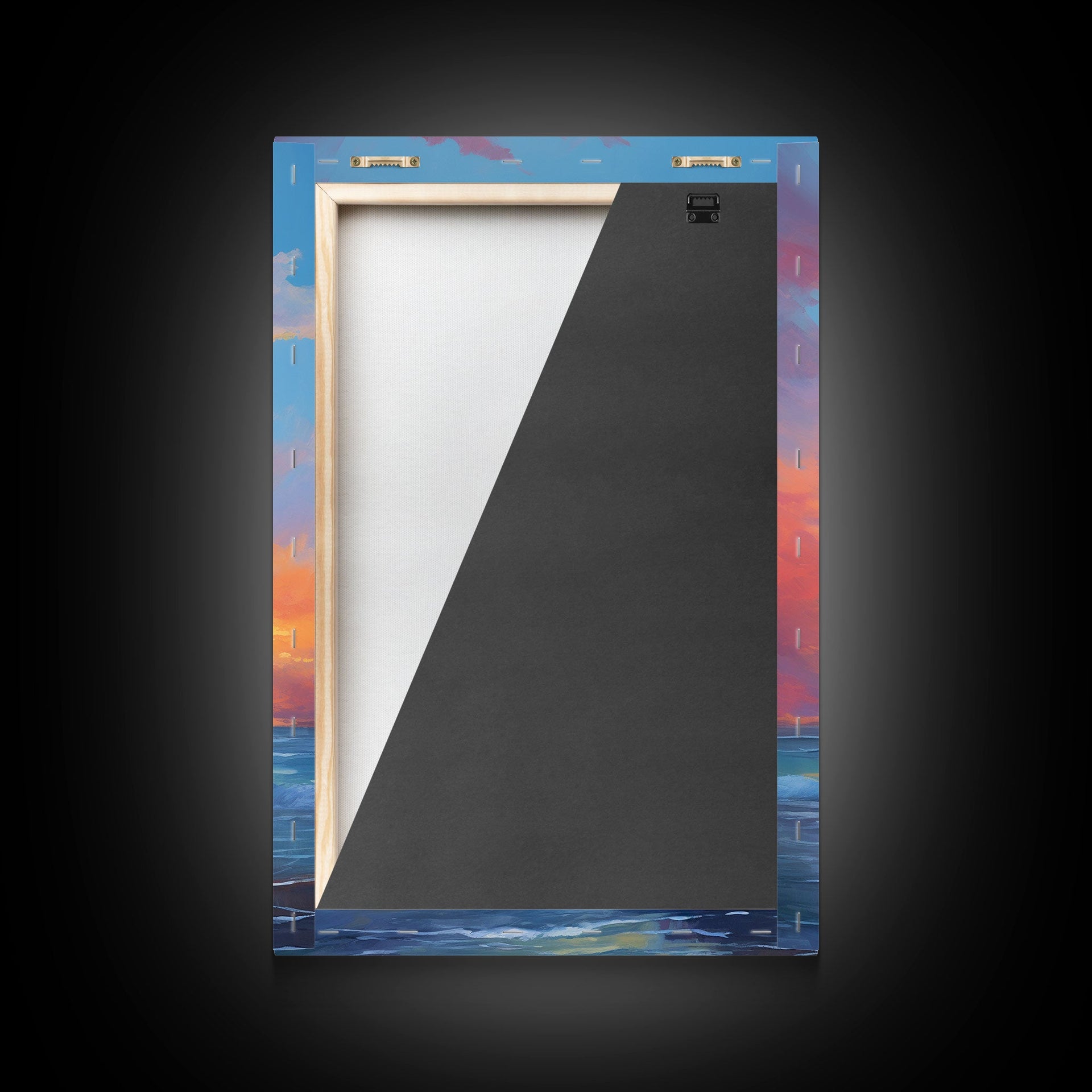 Ocean Sunset Canvas Wall Art for Home Office Decor