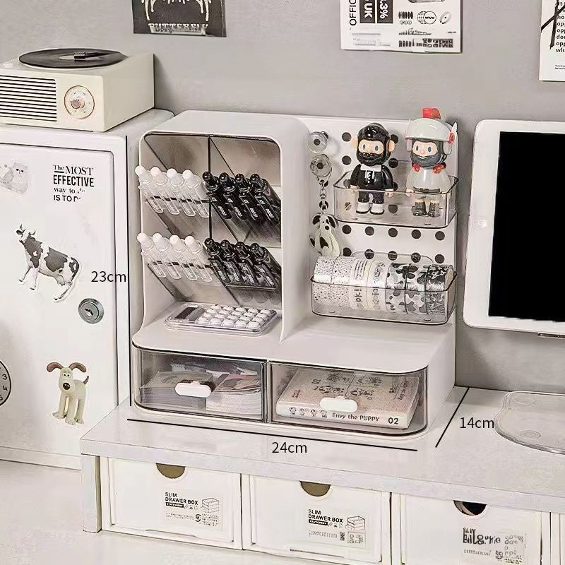 Adorable Desktop Organizer with Drawer Hook Board Card Display
