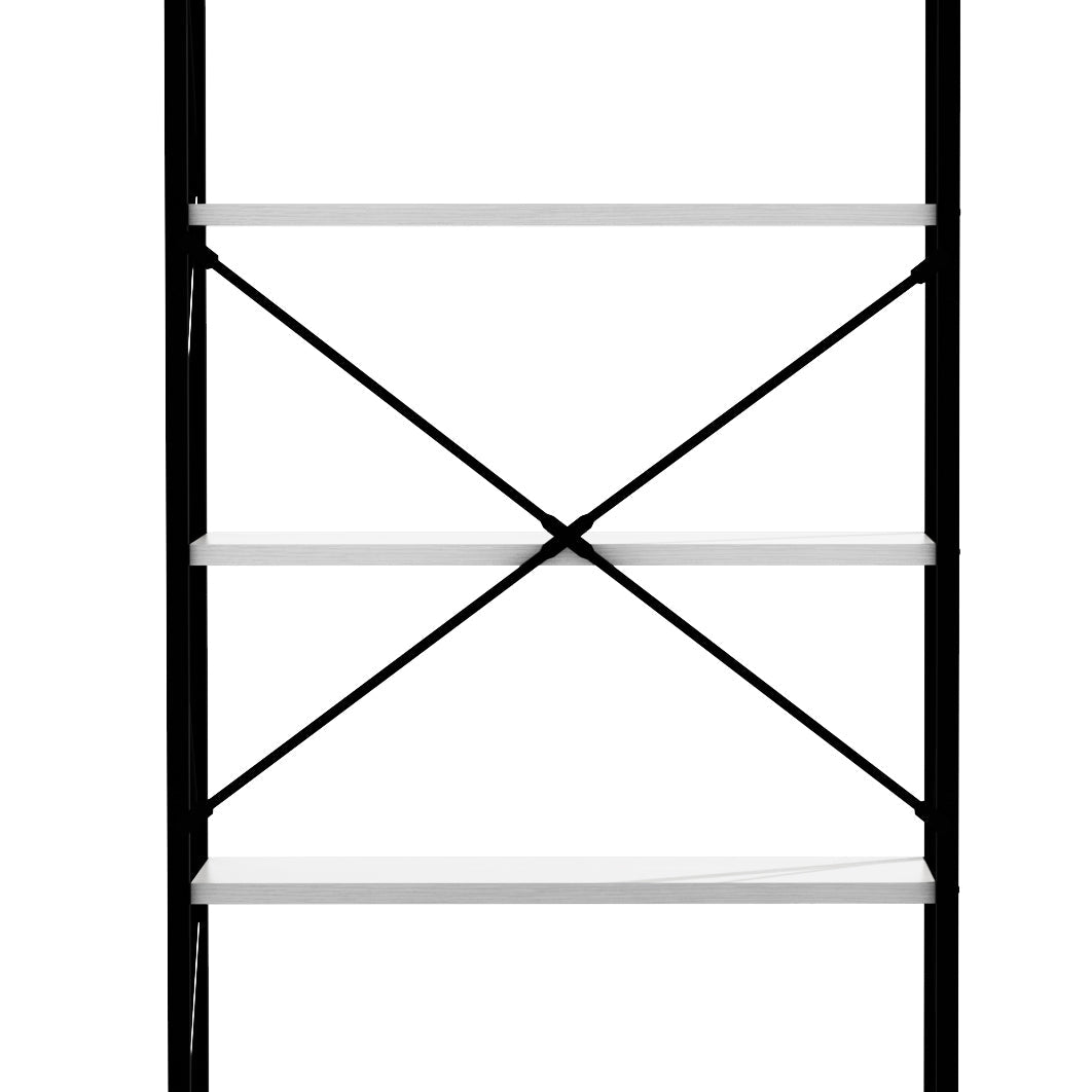 5-Tier White Freestanding Bookshelf with Open Display Storage Shelves