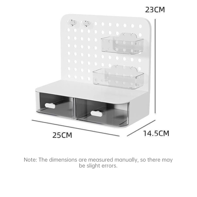 Adorable Desktop Organizer with Drawer Hook Board Card Display