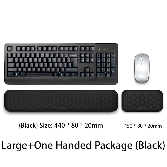 Ergonomic Memory Foam Keyboard Mouse Wrist Rest Pad