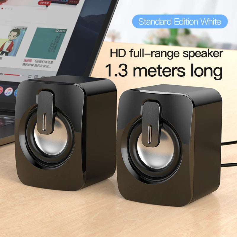 Mini USB Wired Computer Speakers with 3D Stereo Sound