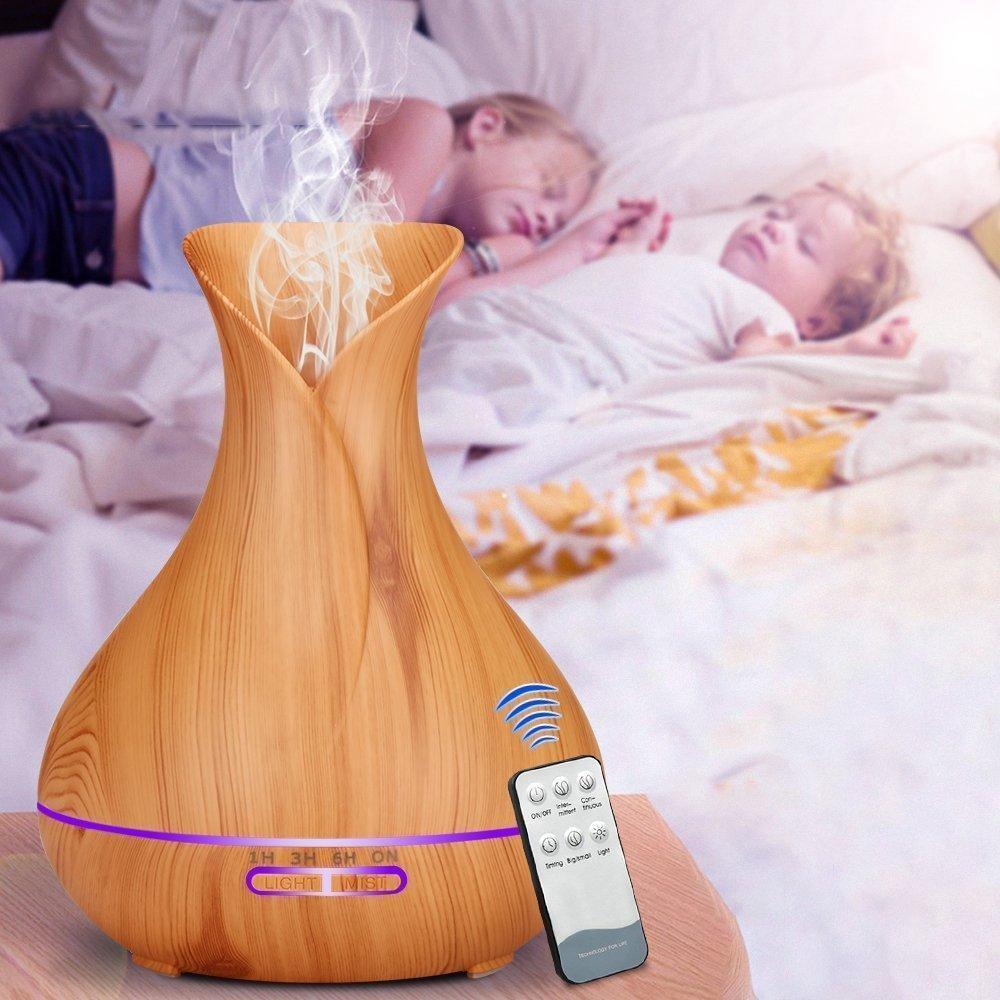 500ML Ultrasonic Essential Oil Diffuser with Seven Color Lights