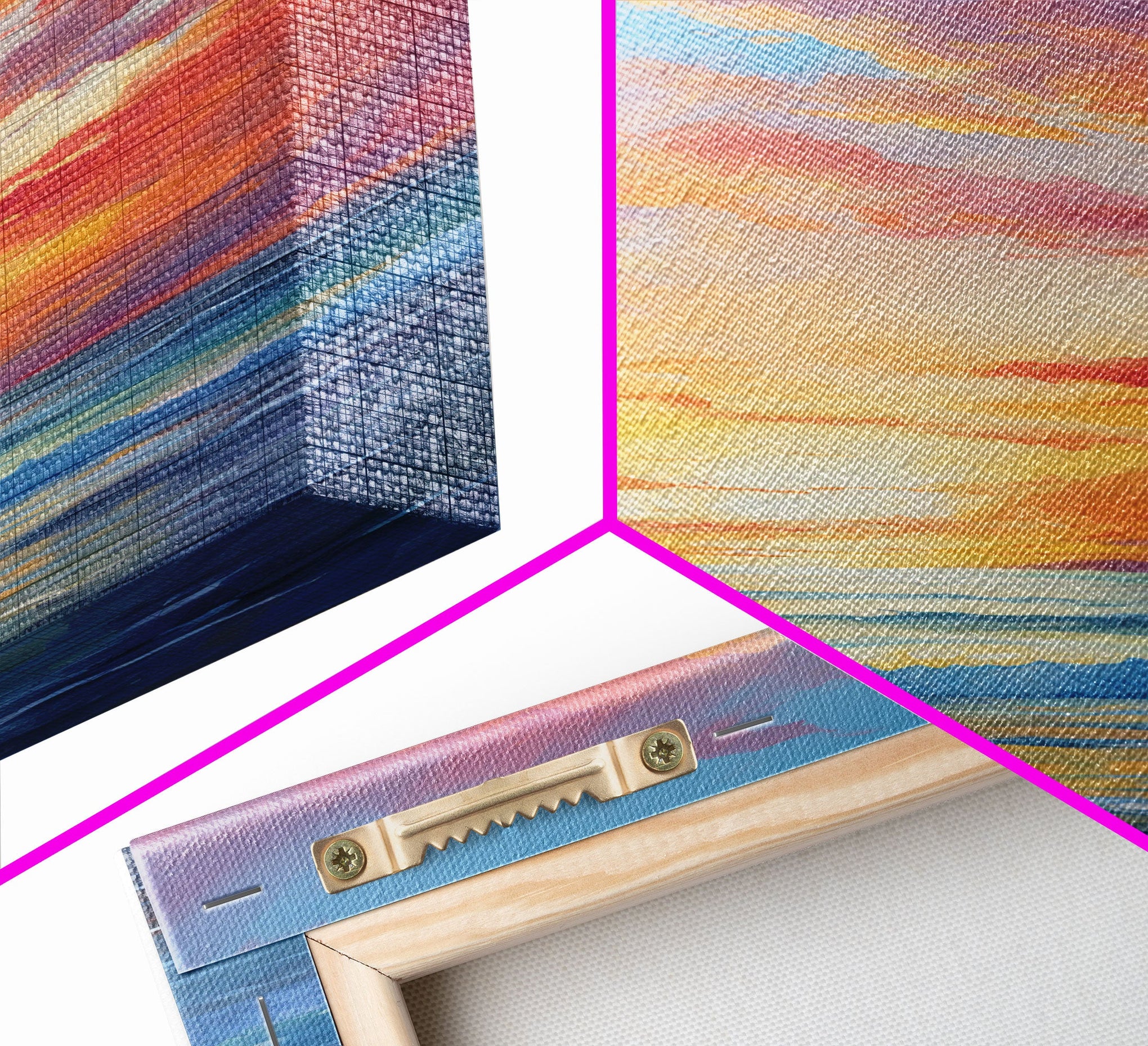 Ocean Sunset Canvas Wall Art for Home Office Decor