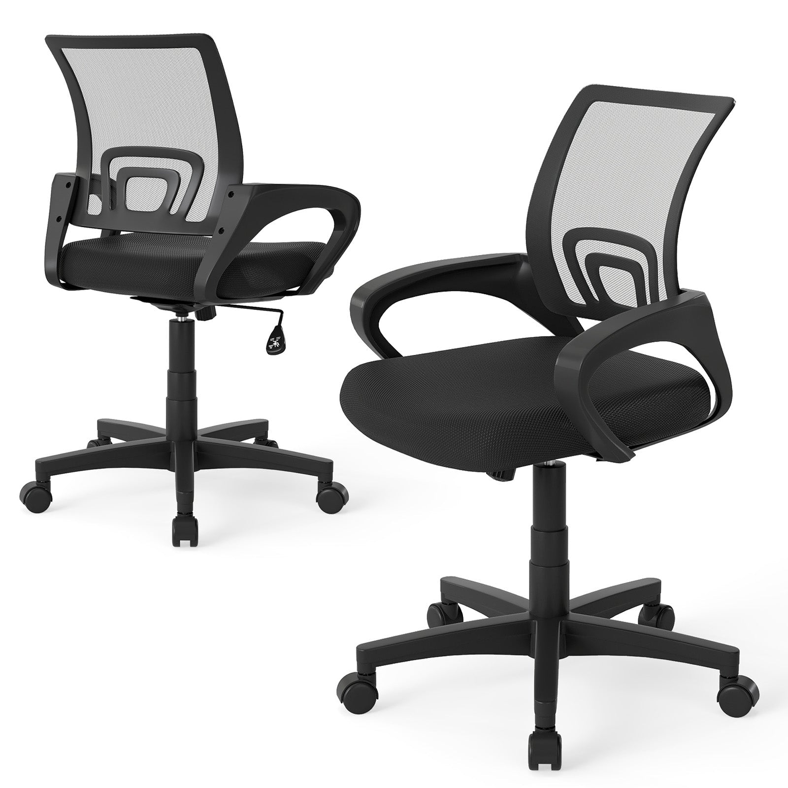 Ergonomic Mid-Back Mesh Office Chair with Lumbar Support