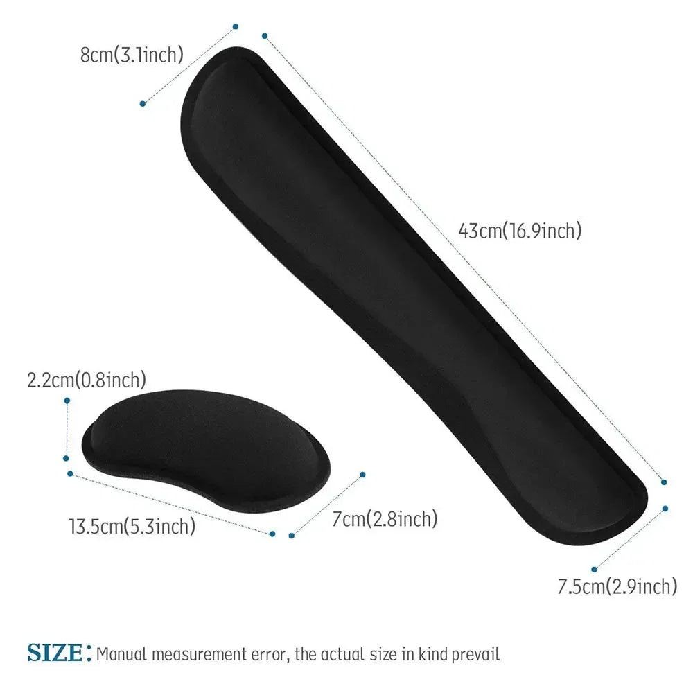 Memory Foam Keyboard Mouse Wrist Rest Support Kit