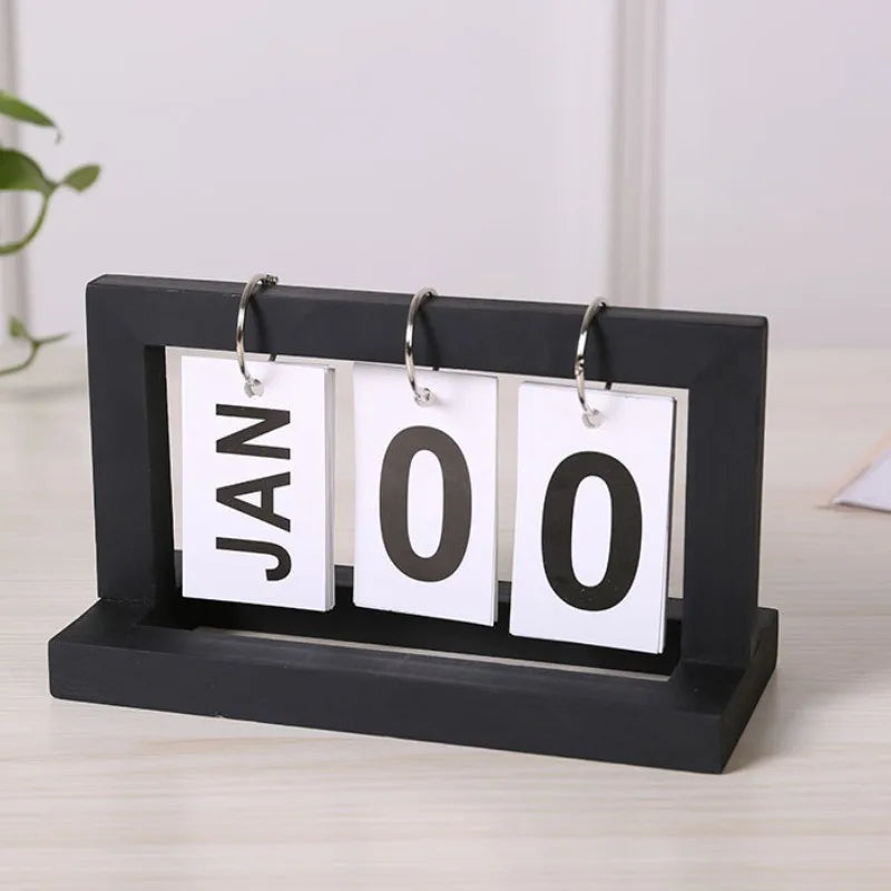 Modern Minimalist Flip Desk Calendar for Home Office Decor