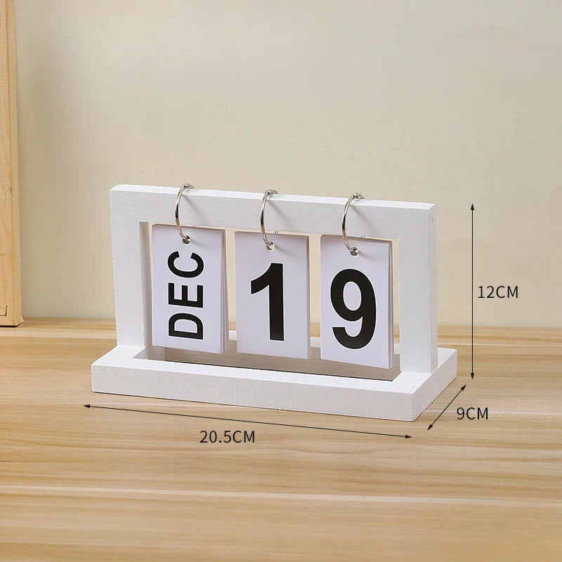 Modern Minimalist Flip Desk Calendar for Home Office Decor