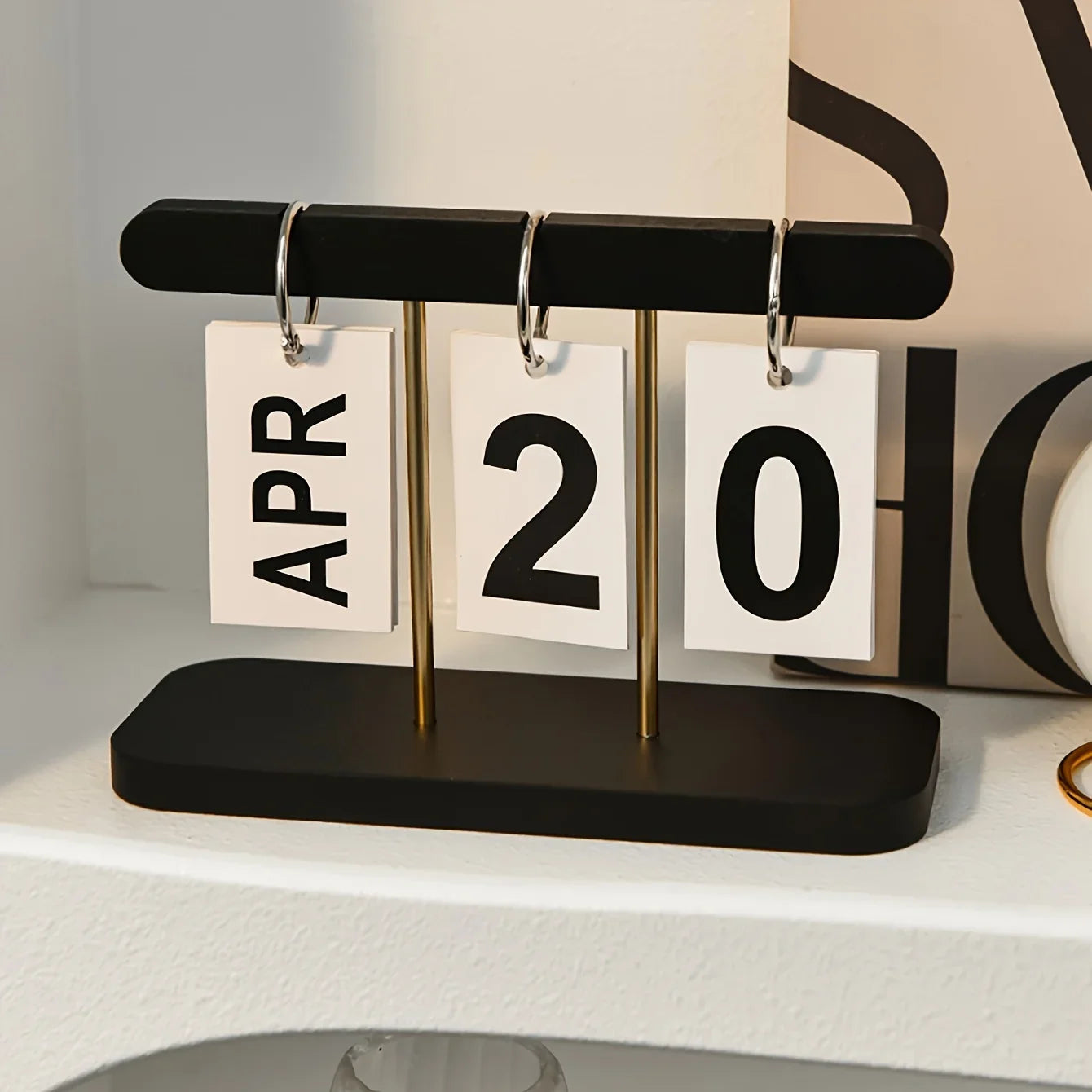 Modern Minimalist Flip Desk Calendar for Home Office Decor