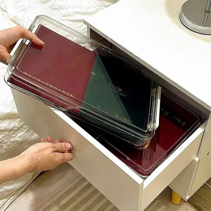 Acrylic Transparent A4 Desktop Document Storage Organizer Box