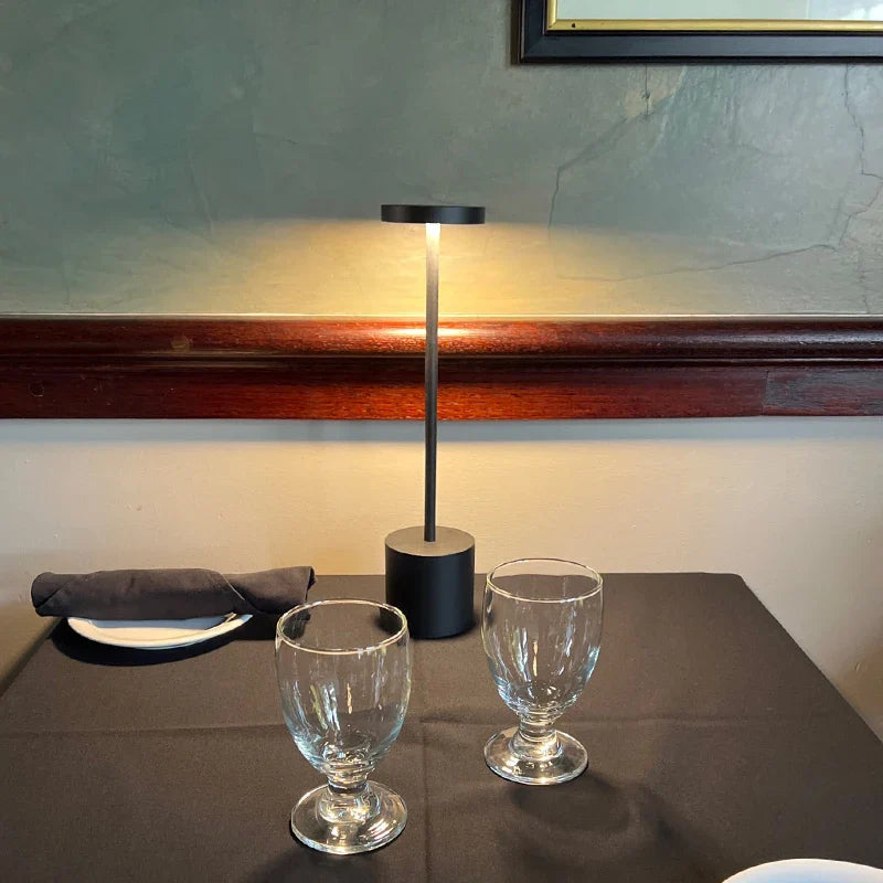 Rechargeable Aluminum LED Table Lamp with Touch Dimming