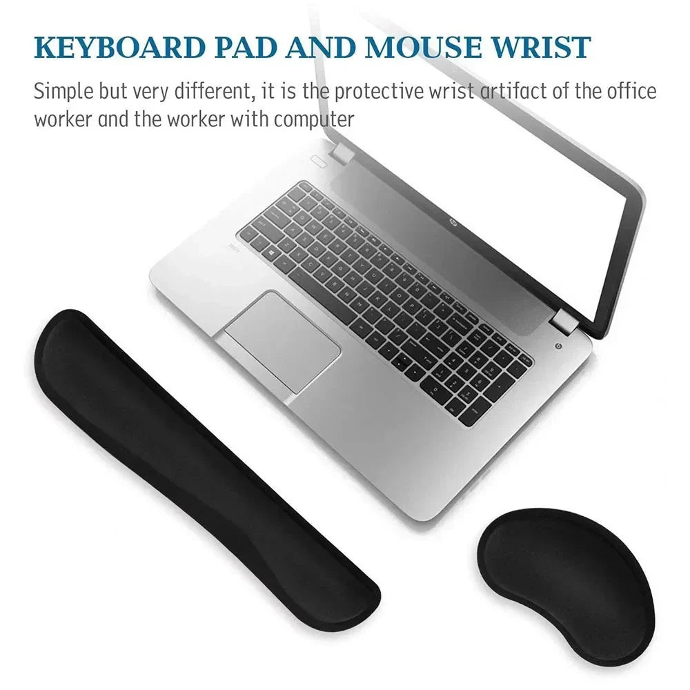 Memory Foam Keyboard Mouse Wrist Rest Support Kit