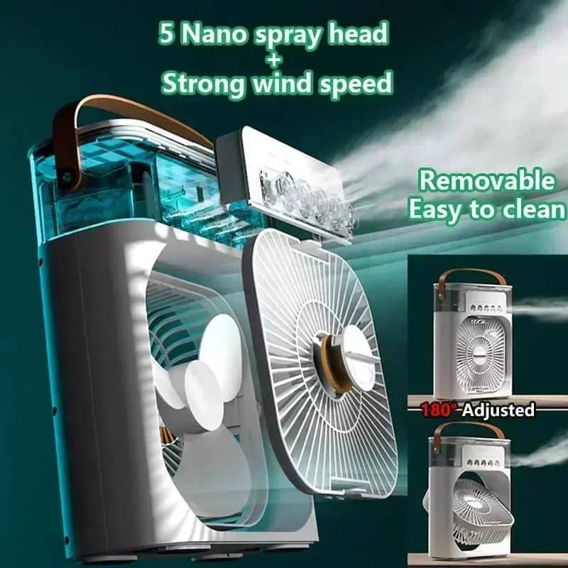 Portable Air Cooler Fan with Humidifier for Home