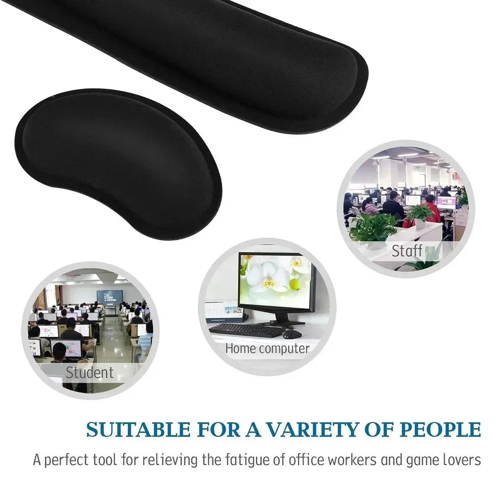 Memory Foam Keyboard Mouse Wrist Rest Support Kit