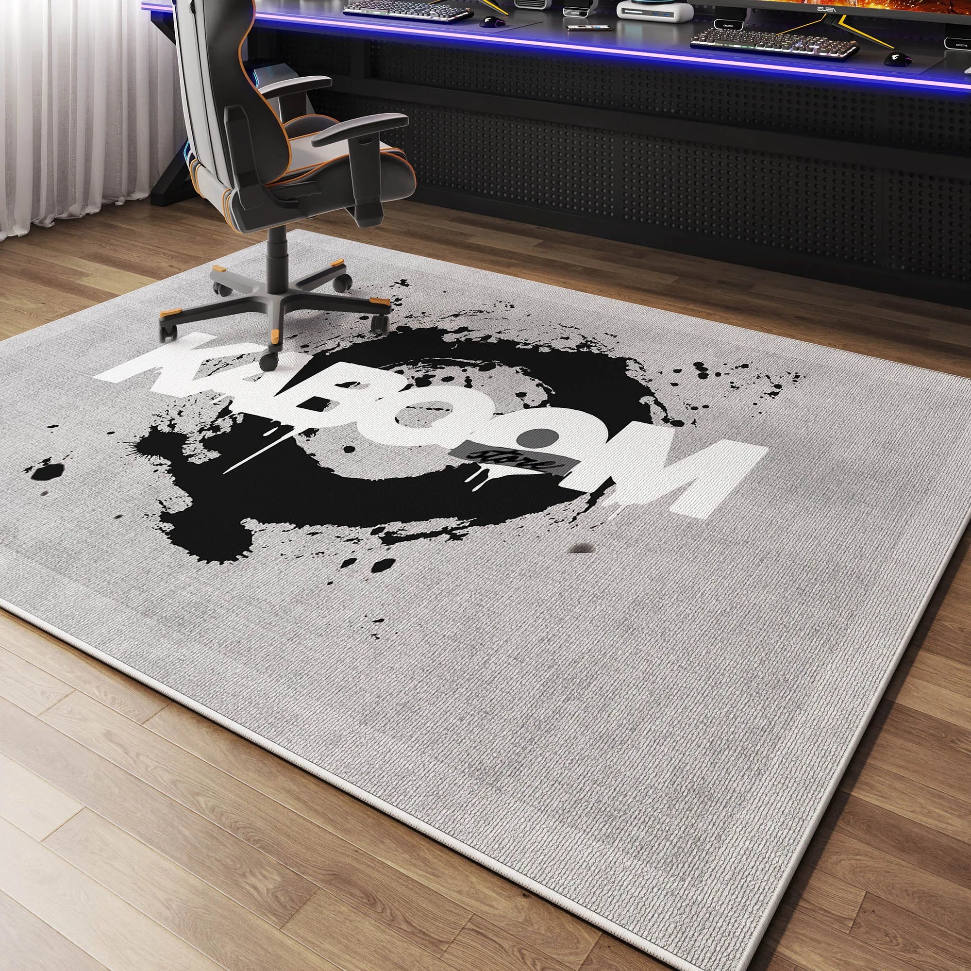 Luxury Anti-Slip Gaming Room Chair Floor Mat Carpet Decor