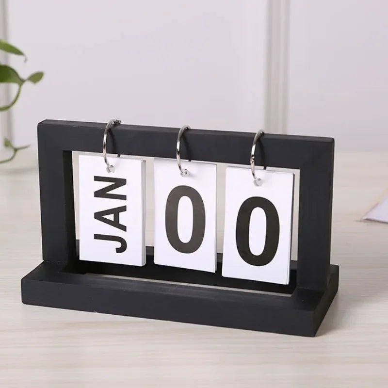 Modern Minimalist Flip Desk Calendar for Home Office Decor