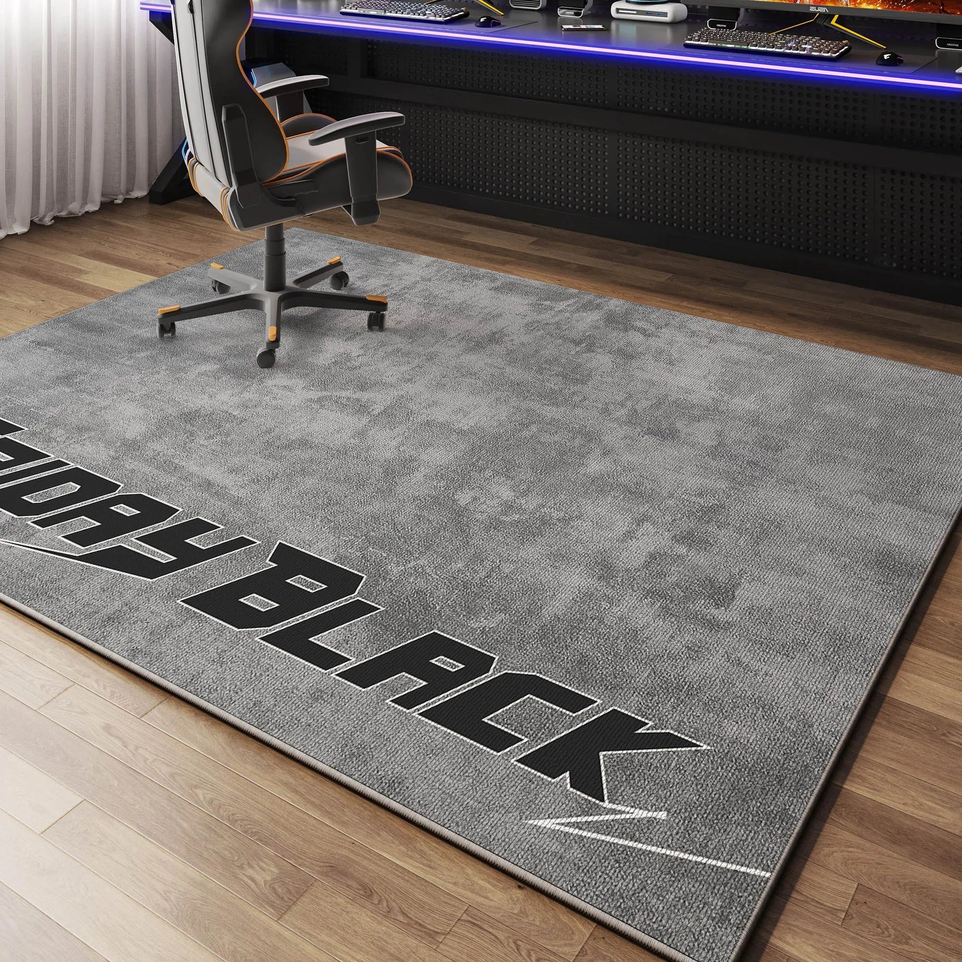 Luxury Anti-Slip Gaming Room Chair Floor Mat Carpet Decor