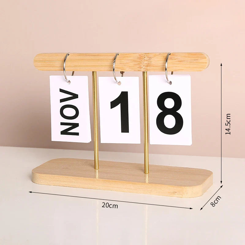 Modern Minimalist Flip Desk Calendar for Home Office Decor