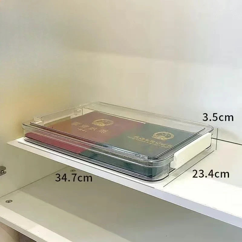 Acrylic Transparent A4 Desktop Document Storage Organizer Box