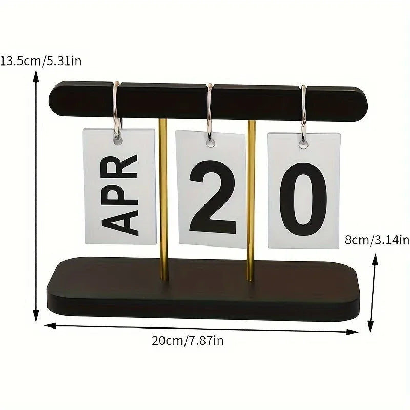 Modern Minimalist Flip Desk Calendar for Home Office Decor